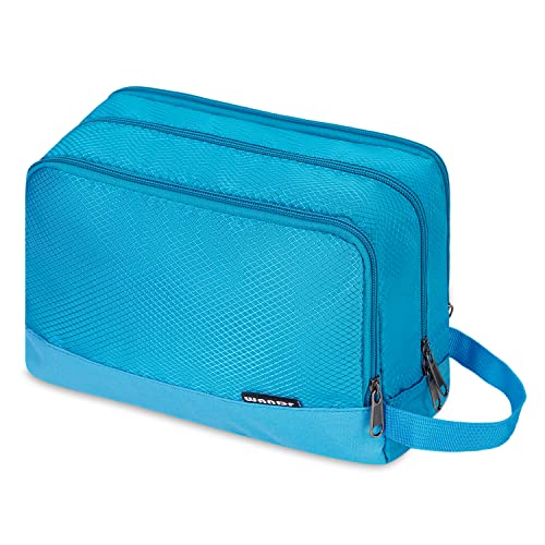 Toiletry Bag for Men Hanging Dopp Kit Water Resistant Shaving Bag Small Toiletry Bag for Traveling (Pure Blue) - color: Pure Blue