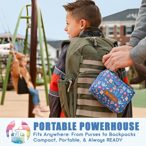 EVERLIT Care Rescue Pack | Family-Friendly First Aid Kit for Kids with 200 Pcs Medical Supplies | Travel-Friendly Compact Storage Bag for Home, Car, Travel, Camping, Adventure (Playground) - color: Playground