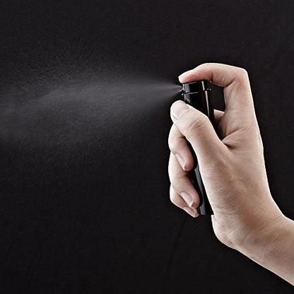 LISAPACK 8ML Atomizer Perfume Spray Bottle for Travel, Empty Refillable Cologne Dispenser, Portable Sprayer (Matte Black) - color: Matte Black