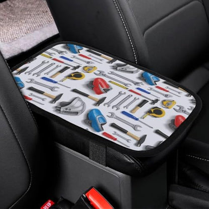 Four Seasons Universal Armrest Box Mat Occupation Tool Art, Waterproof Cover Center Console Mat for Car, SUVs, Truck - color: Picture (75)