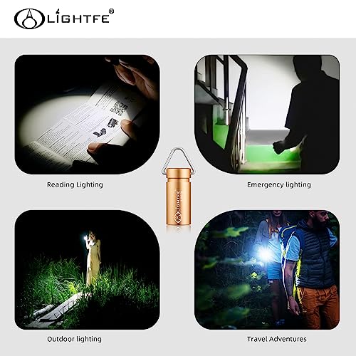 MINI01 Keychain Flashlight mini Keychain Light is Light, Small, and Bright (Mini01-Gold) - color: Mini01-Gold