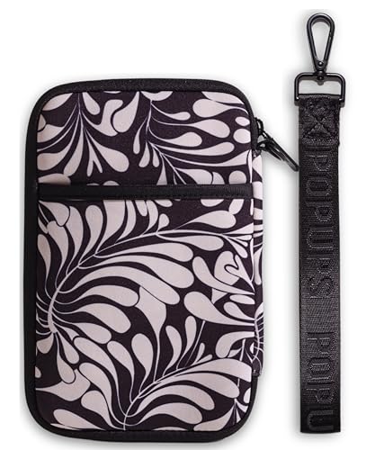 POPUPS Passport Travel Wallet for Women - Large Multiple Document Organizer and Holder with Wristlet - Palm Black - color: Palm Black