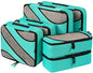 BAGAIL 6 Set Packing Cubes,Travel Luggage Packing Organizers - color: The Turquoise, style: 6 Set