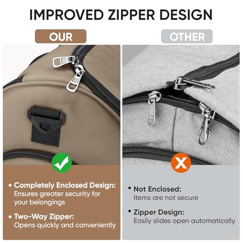 BALEINE Travel Garment Bag, Travel Suit Bag for Men, Water Resistant Carry on Garment Bag for Hanging Clothes, Garment Duffel Bag for Travel Business (Brown-Convertible) - color: Brown-Convertible