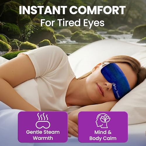 Eye Serenity Steam Eye Mask, Heated Eye Mask, Self Heating Warm Compress for Dry Eyes, Fast Relief for Stye, Puffy Sensitive Eyes, Moist Heat, Relaxation Gifts for Women and Men - Variety - color: Variety 15 Pack, size: 15 Eye Masks