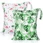 Shappy 2 Pack Large Travel Laundry Bags, Large Wet Dry Waterproof Dirty Clothes Bag for Suitcase, Swimsuit Beach Gym College Dorm Wet Bag(Flamingo Style) - style: Flamingo Style
