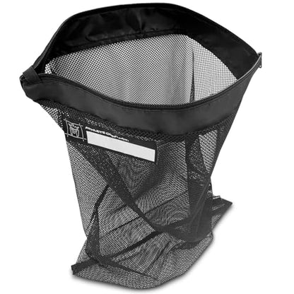 Meister Athlete XL Wash Bag - Large Mesh Sports Laundry Bag w/Zipper Lock - Black - style: XL Wash Bag / 24” Tall X 18” Wide