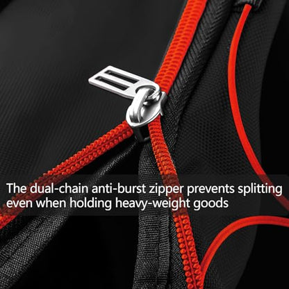Bagenerous 110L/140L Expandable Soft-Sided Foldable Duffle Bag with 2 Rubber Wheels,Packable 32” Rolling Carry-On with Multi-Pockets & Compartments,Black Red - color: Black Red