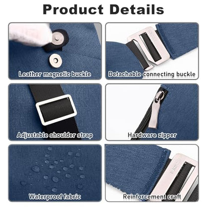 Anti Theft Travel Bag, One Shoulder Large Capacity Cross-body Bag Chest Fashion Lightweight Sling Bags for Travel Sports - color: Blue, style: Right Shoulder