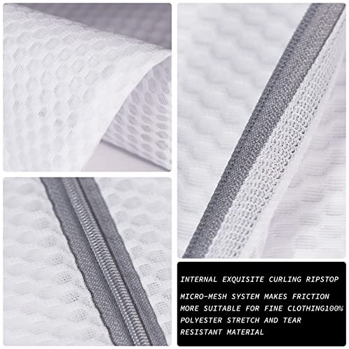 4Pcs Durable Honeycomb Mesh Laundry Bags for Delicates Reusable Wash Bag(1XX-Large 24 x 24 Inches,1X-Large 20 x 24 Inches,1 Large 16 x 20 Inches, 1 Medium 12 x 16 Inches) - size: Set of 4(1XXL+1XL+1L+1M)