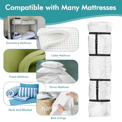 King/Cal-King Vacuum Storage Bag for Mattress with 4 Straps – Vacuum Seal Mattress Bag for Memory Foam and Latex, Easy Moving, Shipping and Storage - size: King/Cal-King