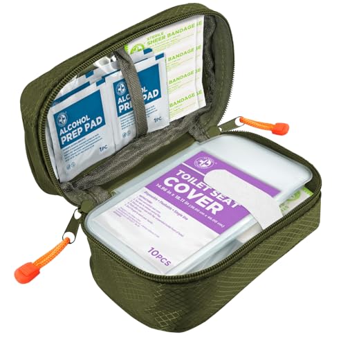 Be Smart Get Prepared's 125 Pieces Travel First aid kit, Carry-on Travel Essentials– PPE, Camping, Hiking, Road Trips, On-The-Go - size: 125 Piece Set