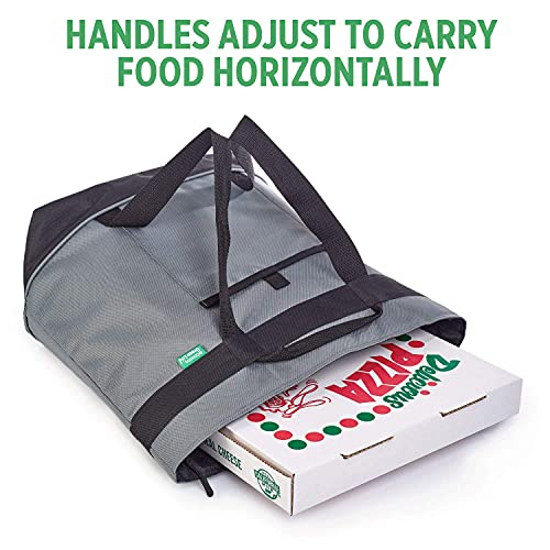 Jumbo Insulated Cooler Bag (Gray) with HD Thermal Insulation - Premium, Collapsible Soft Cooler Makes a Perfect Insulated Grocery Bag, Food Delivery Bag, Travel Insulated Bag, or Beach Cooler Bags - color: Gray