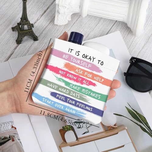 2Pcs PU Leather Small Squeeze Coin Purse Pouch Mini coin Bag Unique And Cute Wallet Cosmetic Bags Change Bag For Women Girls Men （Color font - color: Color font