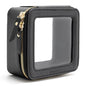 Aveniee Clear Makeup Bag Small, Mini Travel Toiletry Bag Cosmetic Bags TSA Approved, Clear Makeup Case Pouch with Zipper, Car Organizer Essentials for Women Men,Black - color: Black, style: Mini Trend
