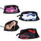 YAMIU Travel Shoe Bags Set of 4 Waterproof Nylon with Zipper for Men & Women, Black - style: 4 Pack - Black