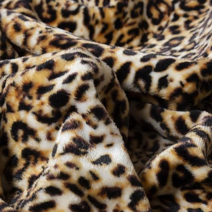 Carstens, Inc. Travel Blanket, Premium Compact 2-in-1 Airplane Blanket/Pillow, Leopard Print - color: Leopard Print