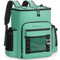 Hulongo Cooler Backpack, 30L Insulated Leakproof Soft Cooler Bag for 52 Cans, Lightweight Backpack for Beach, Picnic, Camping, Hiking, Fishing and Travel - color: Green