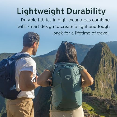 Osprey Farpoint Fairview Travel Daypack for Men and Women - Carry On Personal Item Backpack with Laptop Sleeve, Antique Blue - color: Antique Blue