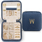 VLANDO W Initial Jewelry Box, Women Travel Gifts - Dark Blue - color: Dark Blue, size: Letter W
