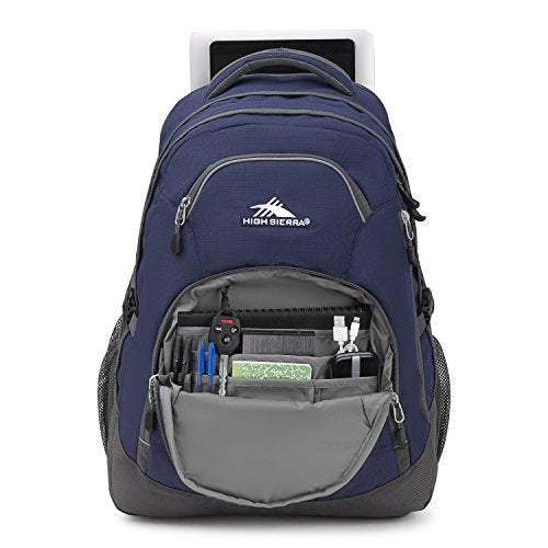 High Sierra Access 2.0 Laptop Backpack, True Navy/Mercury, One Size Dark Blue - color: Dark Blue