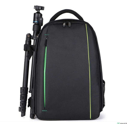 Waterproof SLR/DSLR Camera Backpack Shoulder Bag Travel Case For Canon Nikon Sony Digital Lens (Large, Green) - color: Green, size: Large