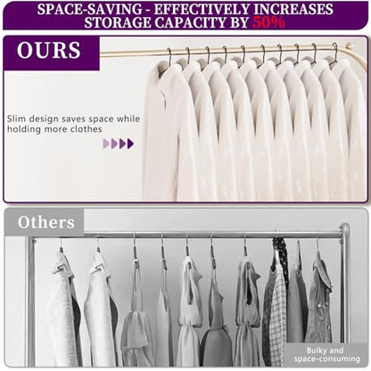40Pack Heavy Duty Thickened and Reinforced Metal Hangers+5 Clothes Pins, Non-Slip Black Metal Hangers, Weight Capacity 50 lbs, Heavy Duty Hanger for Coats, Suits, Shirts, Dresses