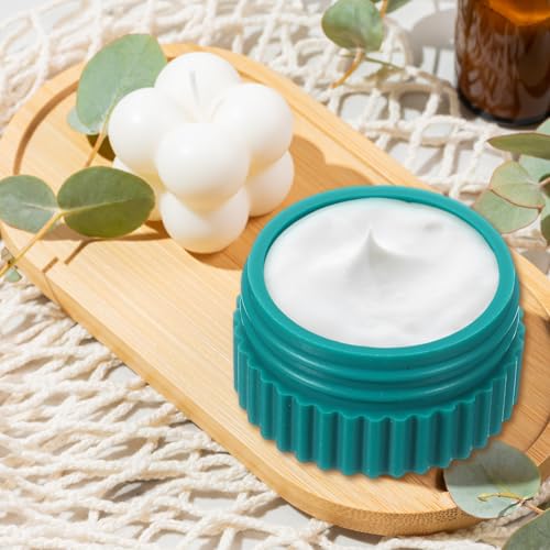 uxcell 4pcs Travel Containers for Toiletries, 0.68oz 20ml Small Silicone Cream Jars Leak-proof Travel Essentials with Lid for Cosmetic Body Skin Cream, Pink - color: Pink