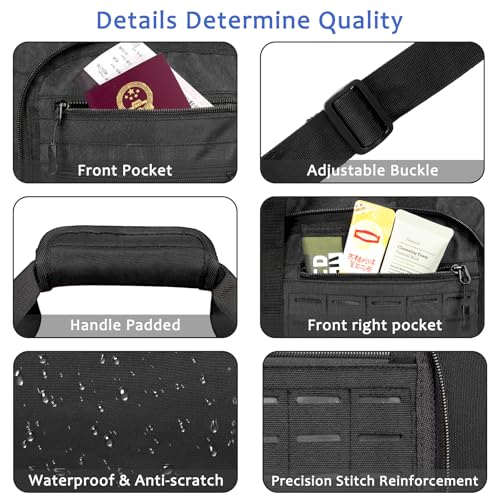Foldable Travel Duffle Bag,Duffle Bag with Shoes Compartment and Adjustable Strap,Large Packable Travel Bags for Men Women,Waterproof Duffel Bag - color: All Black