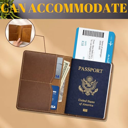 Personalized Passport Holder Custom PU Leather Passport Covers for Travel Customized Passport Wallet Engraved Name Travel Wallet Essentials Vacation for Women Men Family, Figure Outline - style: Style2 - Carved Photo