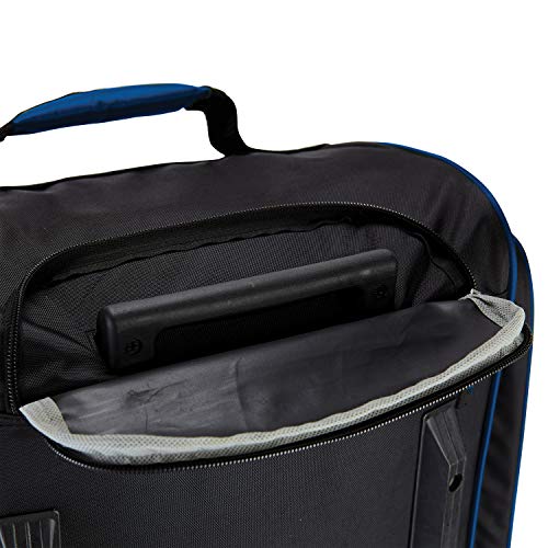 Travelers Club Xpedition 30 Inch Multi-Pocket Upright Rolling Duffel Bag - color: Neon Blue