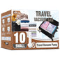 Travel Vacuum Bags with Electric Pump, Vacuum Travel Bags for Luggage and Suitcase, Clothes Clothing, Small 10 Pack - size: Small