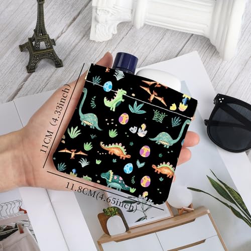 2Pcs PU Leather Small Squeeze Coin Purse Pouch Mini coin Bag Unique And Cute Wallet Cosmetic Bags Change Bag For Women Girls Men Small Dinosaur - color: Small Dinosaur