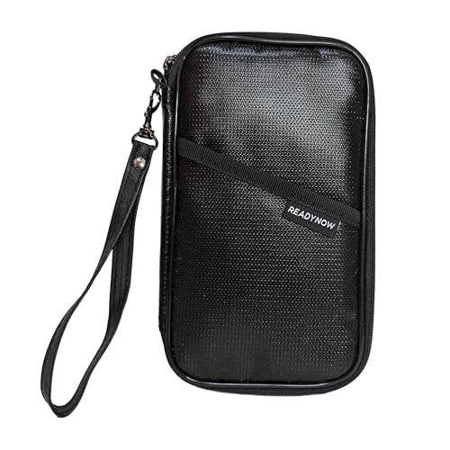 Fireproof Travel RFID Blocking Passport Holder Wallet - Ready Now Bags - Multi-functional Organizer for Men and Women, Large Family Capacity for Passports, Cards, and Documents, 8.9in x 4.8 in x 0.7in