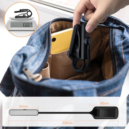 karidi Rechargeable 24 LED Book Light for Reading, 360° Flexible Gooseneck, 5 Color Tones, Clip-on for Books/Tablet/Bed, USB-C, 80H Glare-Free Eye Care (Black) - color: Black