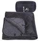 REDCAMP Large Camping Blanket with Sherpa Lining, Cold Weather Warm Outdoor Blanket Windproof for Camping Stadium, Hiking, Machine Washable （59"x 79"） - color: Black 59"x 79"