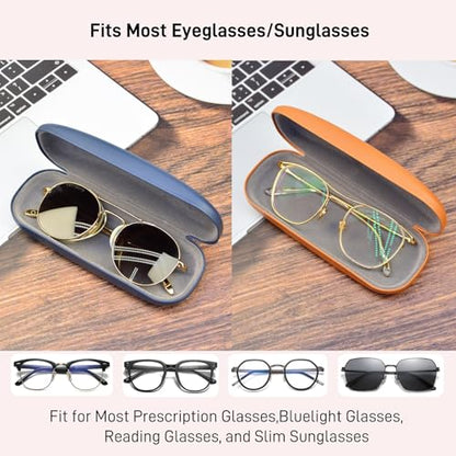 Glasses Case,Eyeglass Case 4 Pack for Women Men,Glasses Case Hard Shell,Hard Eye Glass Case for Travel Study Work,Hard Case for Glasses,Sunglasses Cases