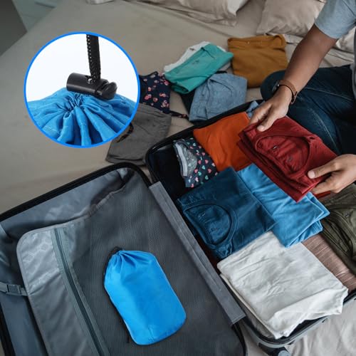 Stuff Sack Set, 2-Pack Stuff Sacks for Backpacking Ultralight Ditty Bags with Dust Flap Lightweight Compression Sack Bag Foldable Stuffing Bags for Traveling Hiking Backpacking