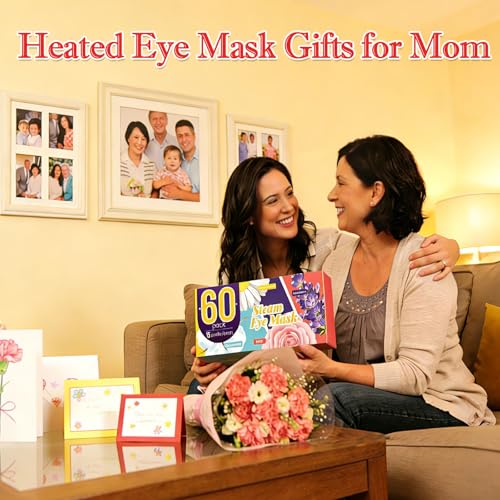 AROIC 60 Pack Steam Eye Masks Disposable, Heated Eye Mask Warm Compress for Eyes, Relaxation Mothers Day Gifts Self Care for Women, Spa Travel Essentials - Lavender, Unscented, Chamomile, Rose - size: 1 Count (Pack of 60)