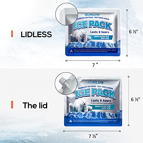 Cooler Ice Packs Reusable Ice Packs for Coolers Long Lasting Freezer Packs for Cooler Bag, Lunch Bags, Cooler Backpacks - color: 2 Pack - Lunch Box Ice Packs