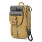 SOWHUP Tactical Molle Pouch Cell Phone Pouch Holster Small Utility EDC Pouch Gadget Organizer Bag - color: Tan2