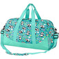 Choco Mocha Kids Duffle Bag, Girls Panda Overnight Travel Bags for Kid with Shoes Compartment, Large Weekender Bag for Sleepover, Green - color: Panda-Blue