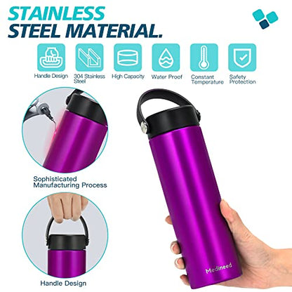 Medineed Insulin Cooler Travel Case TSA Approved, Portable Medication Cooler with Ice Packs, Refrigerated Diabetes Travel Organizer for 1-4 Pens and Diabetic Supplies (Purple) - color: Purple