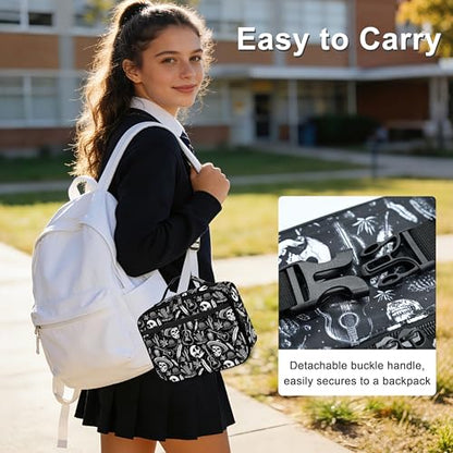 Mexican Cactus Lunch Bag Insulated Reusable Lunch Box Cooler Thermal Tote Bag For Teenage Boys Girls School Beach - color: Mexican Cactus