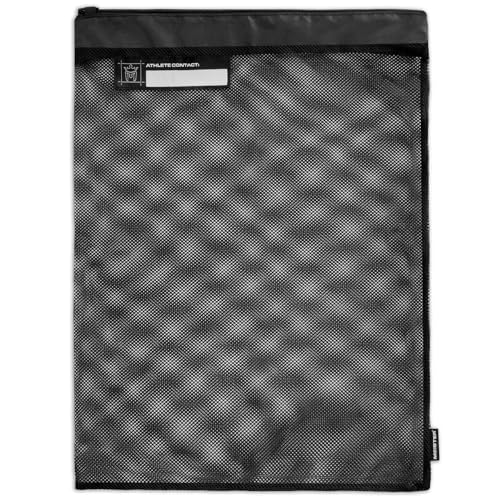 Meister Athlete XL Wash Bag - Large Mesh Sports Laundry Bag w/Zipper Lock - Black - style: XL Wash Bag / 24” Tall X 18” Wide