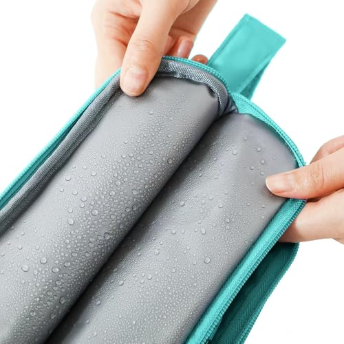Kids Toiletry Bag for Girls, Travel Toiletry Bag for Little Young Girls Cosmetic Bag Makeup Bag Waterproof Hanging Wash Bag Toddler Toiletries, Panda Green Teal - color: Panda-Green