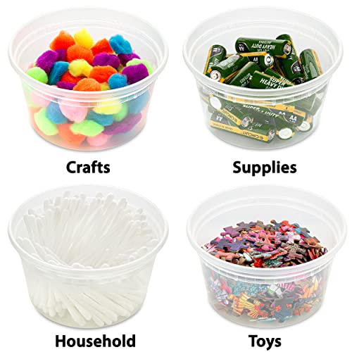 DuraHome Deli Containers with Lids 12 oz. Leakproof 40 Pack BPA-Free Plastic Microwaveable Clear Food Storage Container Premium Heavy-Duty Quality, Freezer & Dishwasher Safe (12 oz.) - size: 12 oz. (40 Sets)