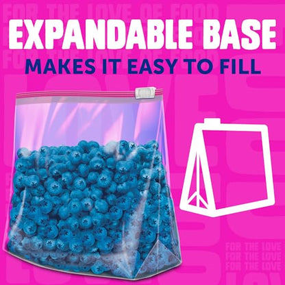 Ziploc Gallon Food Storage Slider Bags, Durable, 18 Count - size: 18 Count