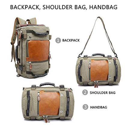 KAKA Wear-resistant Durable Backpack,Duffle Bag Travel Carry On Backpack - color: Green(travel)