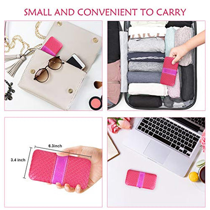 Teamkio 18pcs Manicure Set Pedicure Nail Clippers Set Travel Hygiene Kit Stainless Steel Professional Cutter Care Set Scissor Tweezer Knife Ear Pick Tools Grooming Kits with Leather Case - color: Pink